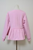 画像3: NON TOKYO REVERSIBLE QUILTING JACKET  pink grey (3)