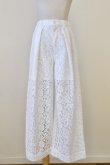 画像3: naokitomizuka (ナオキトミヅカ) lace pants white 36size (3)