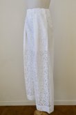 画像2: naokitomizuka (ナオキトミヅカ) lace pants white 36size (2)