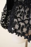 画像5: naokitomizuka (ナオキトミヅカ) Organdie embroidery ribbon  blouse  black (5)