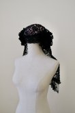 画像2: naokitomizuka (ナオキトミヅカ) lace mix hat black (2)