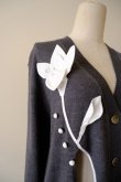 画像5: RIV NOBUHIKO (リブ ノブヒコ）PALMER FLOWER CARDIGAN grey (5)