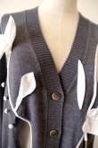 画像6: RIV NOBUHIKO (リブ ノブヒコ）PALMER FLOWER CARDIGAN grey (6)