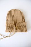 画像2: RIV NOBUHIKO (リブ ノブヒコ）PALMER BEAD KNIT CAP beige (2)