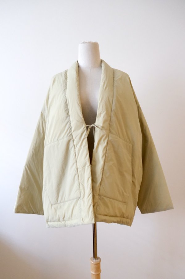 画像1: KLOKE(クローク）ABEYANCE QUILTED WRAP COAT sand (1)