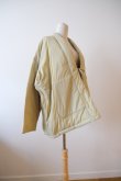 画像2: KLOKE(クローク）ABEYANCE QUILTED WRAP COAT sand (2)