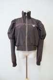 画像1: NON TOKYO PUFFSLEEVE NYLON BLOUSON brown (1)