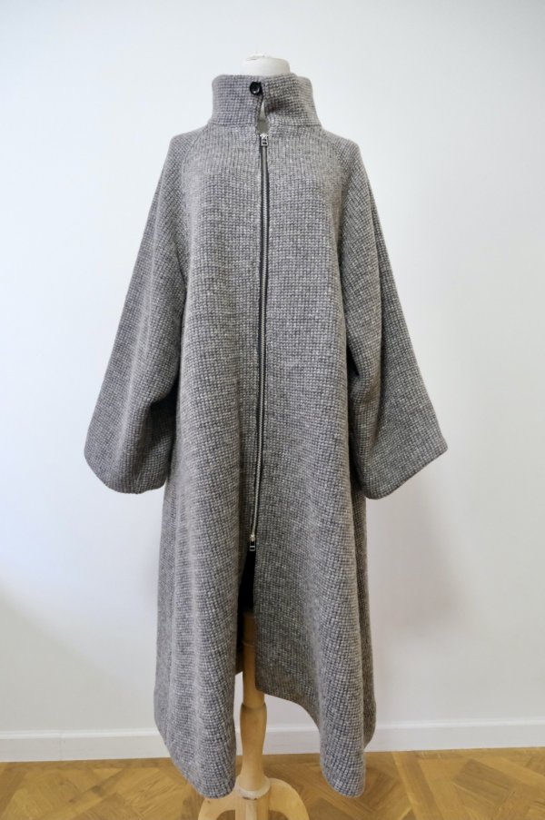 画像1: LOKITHO (ロキト）KNIT BIG COAT beige (1)