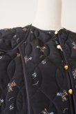 画像4: DECO depuis 1985 FLOWER QUILT VEST black (4)