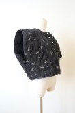 画像2: DECO depuis 1985 FLOWER QUILT VEST black (2)