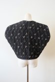 画像3: DECO depuis 1985 FLOWER QUILT VEST black (3)