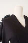 画像4: DECO depuis 1985 FRONT SLIT RIB KNIT black (4)