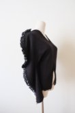 画像2: DECO depuis 1985 FRONT SLIT RIB KNIT black (2)