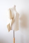 画像5: DECO depuis 1985 PUFF SLEEVE SLIT KNIT ivory (5)