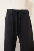 画像4: kéngo (ケンゴ) cotton wool bokomoko flare pants blackl 1size (4)