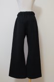 画像1: kéngo (ケンゴ) cotton wool bokomoko flare pants blackl 1size (1)