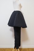 画像2: NON TOKYO  3WAY QUILTING SKIRT PANTS black (2)