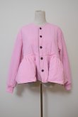 画像1: NON TOKYO REVERSIBLE QUILTING JACKET  pink grey (1)