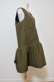 画像2: NON TOKYO REVERSIBLE QUILTING ONE-PIECE   khaki black (2)