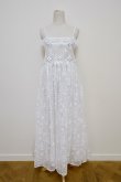 画像1: RIV NOBUHIKO (リブ ノブヒコ）ASH EMBROIDERY DRESS white (1)