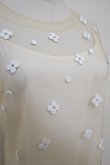 画像4: RIV NOBUHIKO (リブ ノブヒコ）ASH EMBROIDERY TOP white (4)