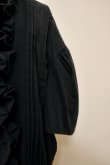 画像6: MIKIOSAKABE (ミキオサカベ) RUFFLE HALF SLEEVE LONG SHIRT black (6)