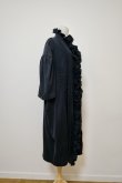 画像2: MIKIOSAKABE (ミキオサカベ) RUFFLE HALF SLEEVE LONG SHIRT black (2)