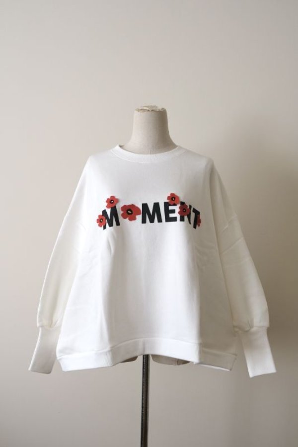 画像1: bedsidedrama Seed Relax Sweat MOMENT white 1size (1)