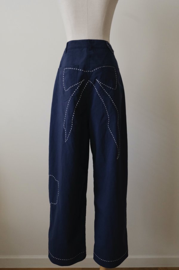 画像1: SOWA Sketch Trouser navy (1)