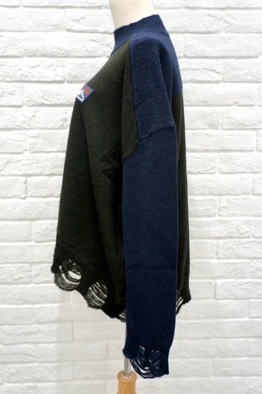 NON TOKYO (ノントーキョー ） DAMEGE MOHAIR KNIT black multi 1size - The Galaxy
